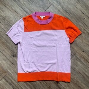 COS block, fine knit 100% cotton top, M